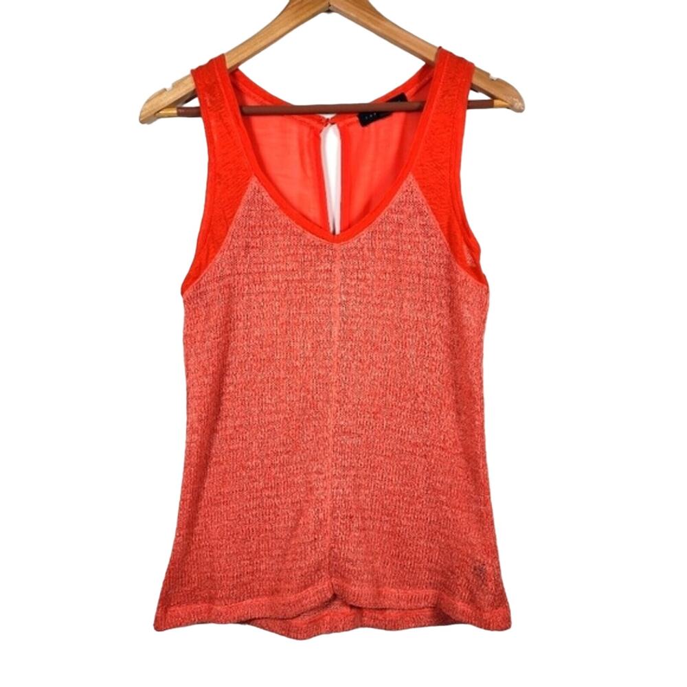 Flame Sanctuary Scoop Neck Tunic Style Sleeveless Tank Top Size Small